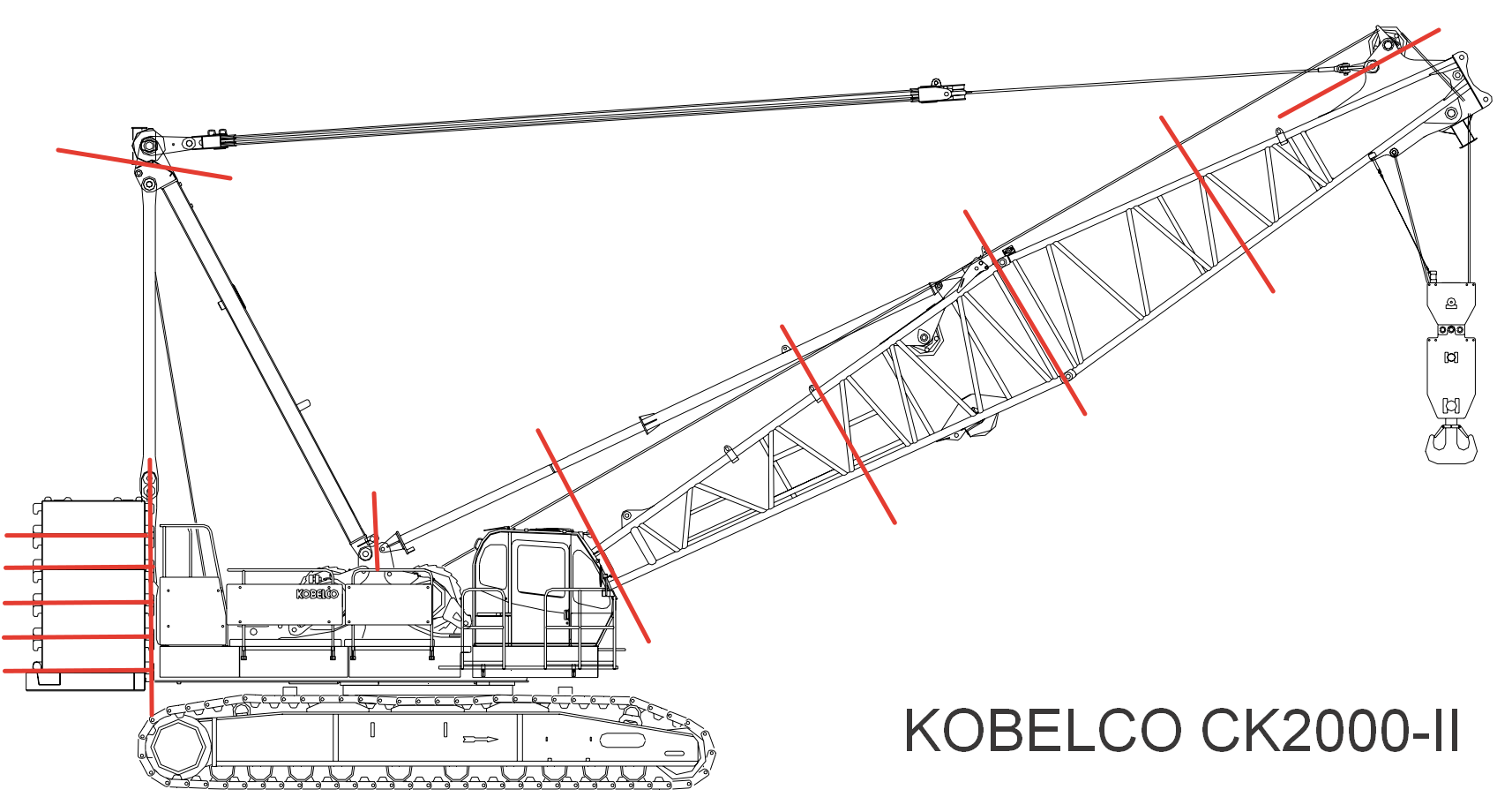 Heavy Equipment example: KOBELCO CK200-II crawler crane
